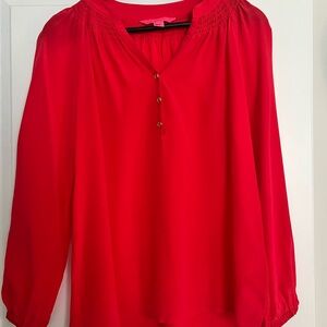 Lilly Pulitzer Elsa Top in Ruby Red